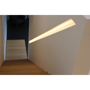 Trapleuning 3020 gips ingebouwd trapleuning met verlichting Trapleuning 3020 gips ingebouwd trapleuning met verlichting
