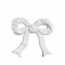ref 213 Little bow ornament in plaster for framing or above-the-door decoration.