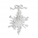 ref 215d Four Seasons ornament "spring" in plaster for framing or above-the-door decoration.