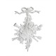 ref 215d Four Seasons ornament "spring" in plaster for framing or above-the-door decoration.