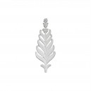 ref 238 small palmette ornament in plaster for wall or furniture