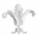 ref 263 ornement grande fleur de lys en plâtre pour mur ou mobilier