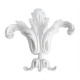 ref 263 ornement grande fleur de lys en plâtre pour mur ou mobilier