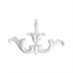 ref 264 Big lily ornament in plaster for wall or furniture