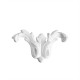 ref 265 Big lily ornament in plaster for wall or furniture