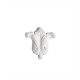 ref 266 Lily ornament in plaster for wall or furniture
