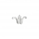 ref 267 ornement petite fleur de lys en plâtre pour mur ou mobilier