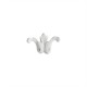ref 267 Little lily ornament in plaster for wall or furniture