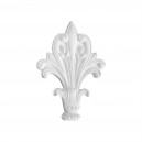 ref 268 ornement grande fleur de lys en plâtre pour mur ou mobilier