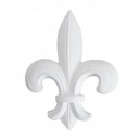 ref 271 ornement grande fleur de lys en plâtre pour mur ou mobilier