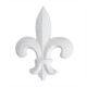 ref 271 ornement grande fleur de lys en plâtre pour mur ou mobilier