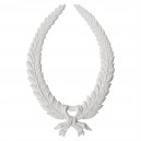 ref 279 large laurel wreath ornament in plaster for wall or furniture
