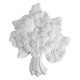 ref 280 ornement petit bouquet de fleurs en plâtre pour mur ou mobilier
