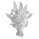 ref 281 large bouquet of flowers ornament in plaster for wall or furniture