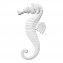 ref 727a Big sea horse ornament in plaster for wall or furniture