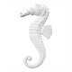 ref 727a Big sea horse ornament in plaster for wall or furniture