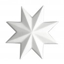 ref 79 star rosette in plaster