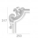 ref 283a rounded ornamented corner for frame