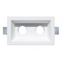 Double recessed ceiling light in plaster Ref. 806 BAR BIS