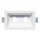 Double recessed ceiling light in plaster Ref. 806 BAR BIS
