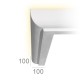 Ceiling light cornice in plaster Ref.131A LUMMUS