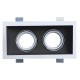 Recessed double ceiling light in plaster Ref. 806 EDGE BIS