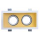 Recessed double ceiling light in plaster Ref. 806 EDGE BIS