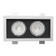 Recessed double ceiling light in plaster Ref. 806 EDGE BIS