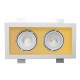 Recessed double ceiling light in plaster Ref. 806 EDGE BIS