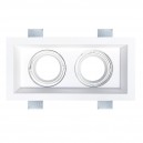 Recessed double ceiling light in plaster Ref. 806 EDGE BIS