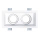 Recessed double ceiling light in plaster Ref. 806 EDGE BIS