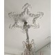 ref 177 flower garland ornament in plaster for wall or furniture