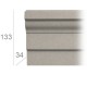 ref.3005 bandeau façade plâtre et chaux