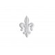 ref 273 ornement petite fleur de lys en plâtre pour mur ou mobilier