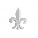 ref 272 Heraldic lily ornament in plaster for wall or furniture