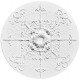 ref 451 L plaster rosette