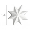 ref 79 star rosette in plaster