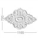ref 427 diamond rosette in plaster