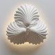 Plafondlamp in gips ref. 330 COQUILLAGE