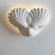 Plafondlamp in gips ref. 330 COQUILLAGE