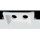 Double recessed ceiling light in plaster Ref. 806 BAR BIS